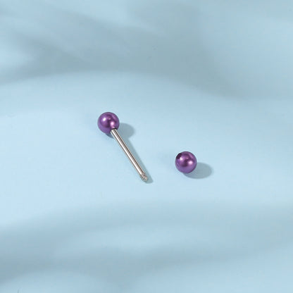 6pcs 14G Nipple Ring Pearl Ball Nipple Piercings-Economic Set