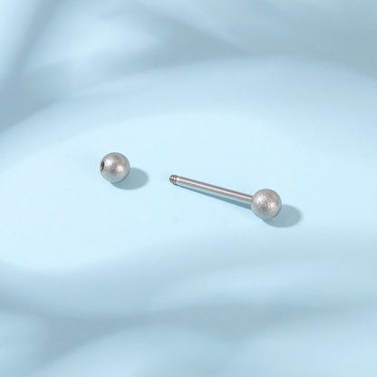 2pcs 14G Simple Nipple Ring Sliver Ball Nipple Piercing