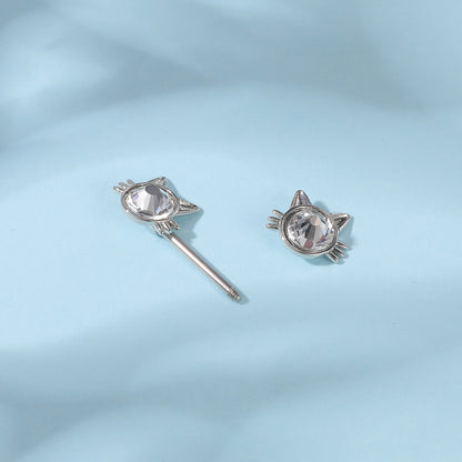 2pcs 14G Silver Cat Nipple Barbell Ring Claw Nipple Piercing