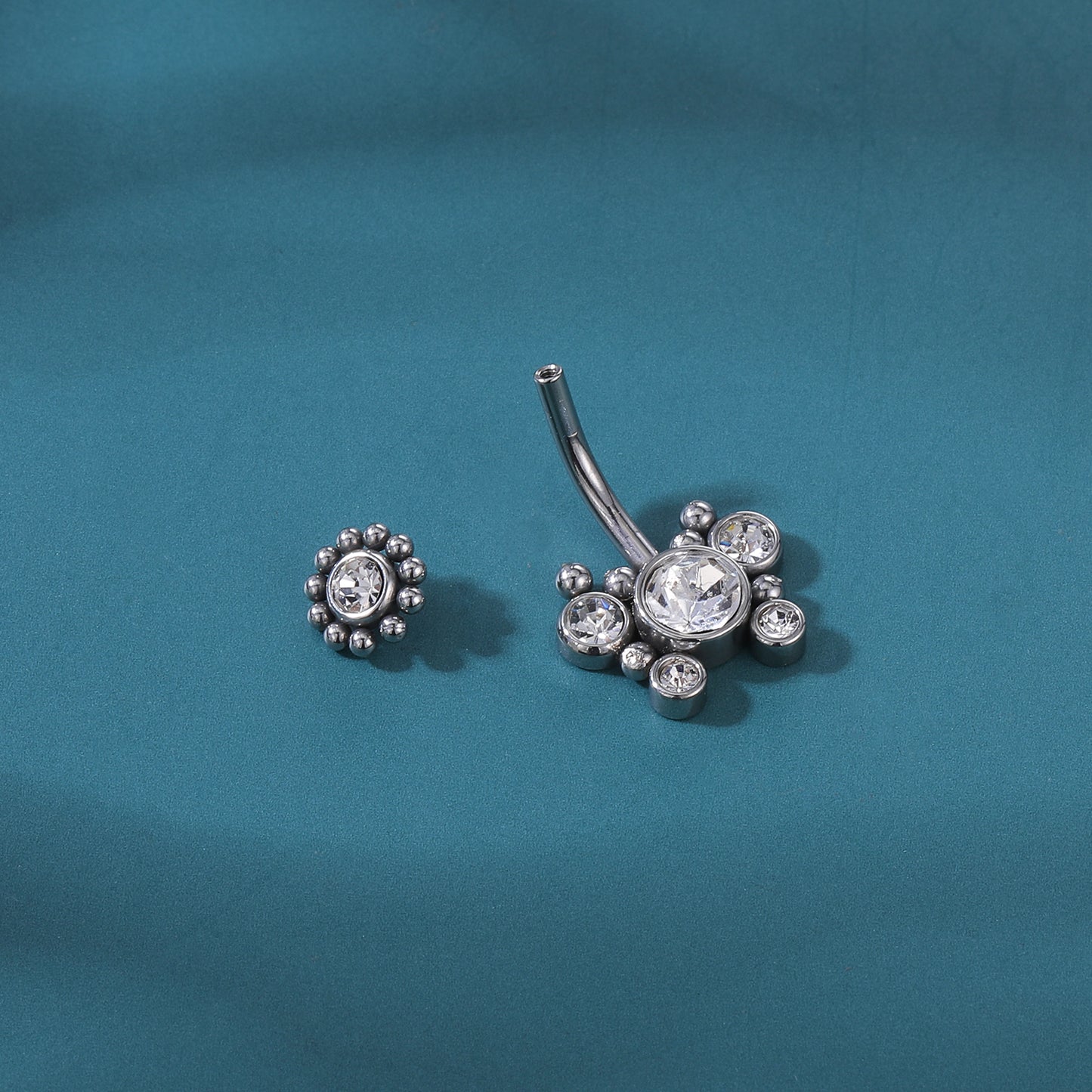 14g-Butterfly-Steel-Ball-Belly-Rings-Piercing-Sun-Flower-Belly-Navel-Piercing-Jewelry