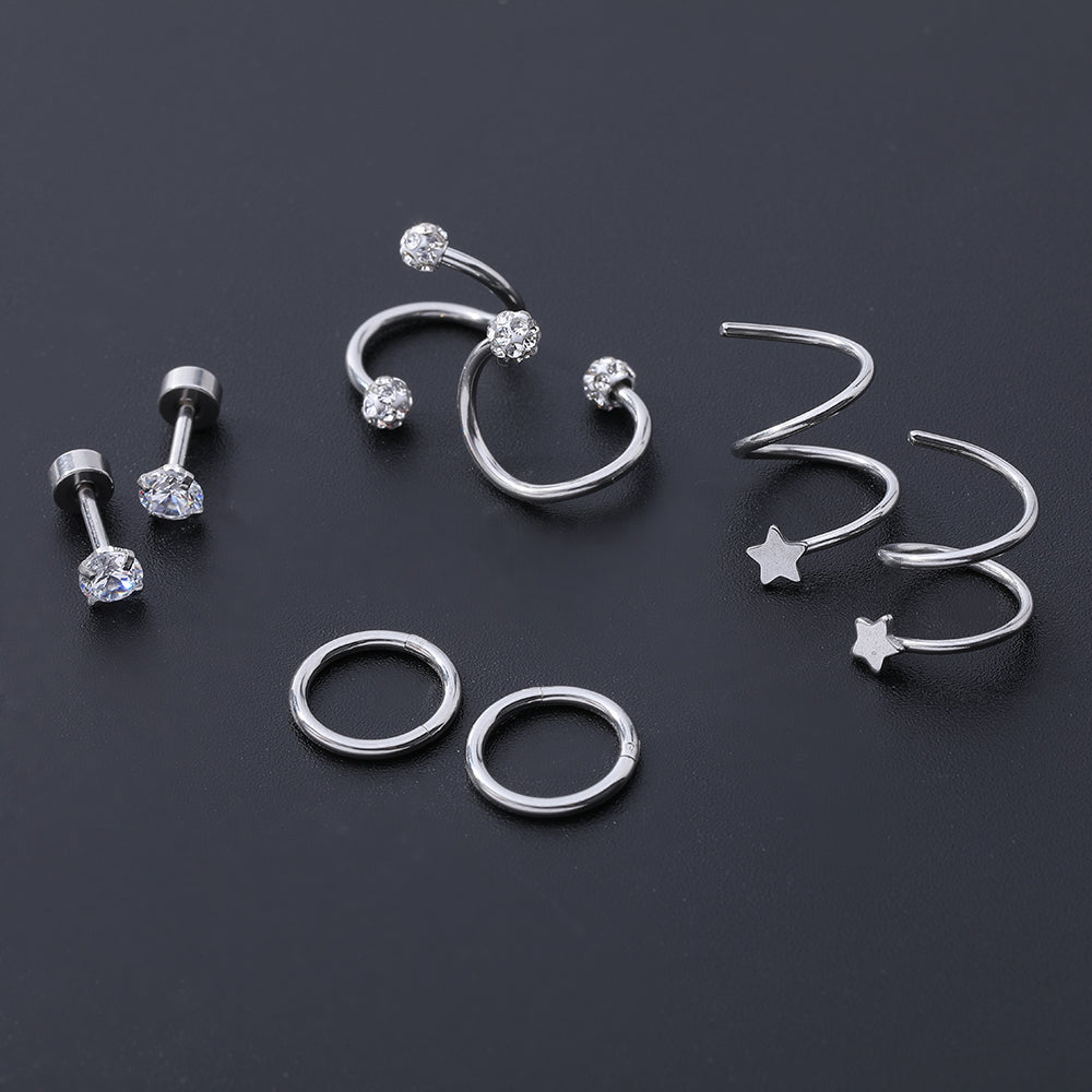 8pcs-set-star-crystal-stud-earring-silver-ear-stud-economic-set