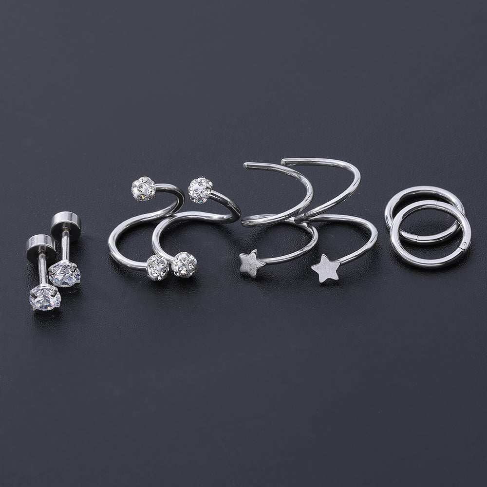 8pcs-set-star-crystal-stud-earring-silver-ear-stud-economic-set