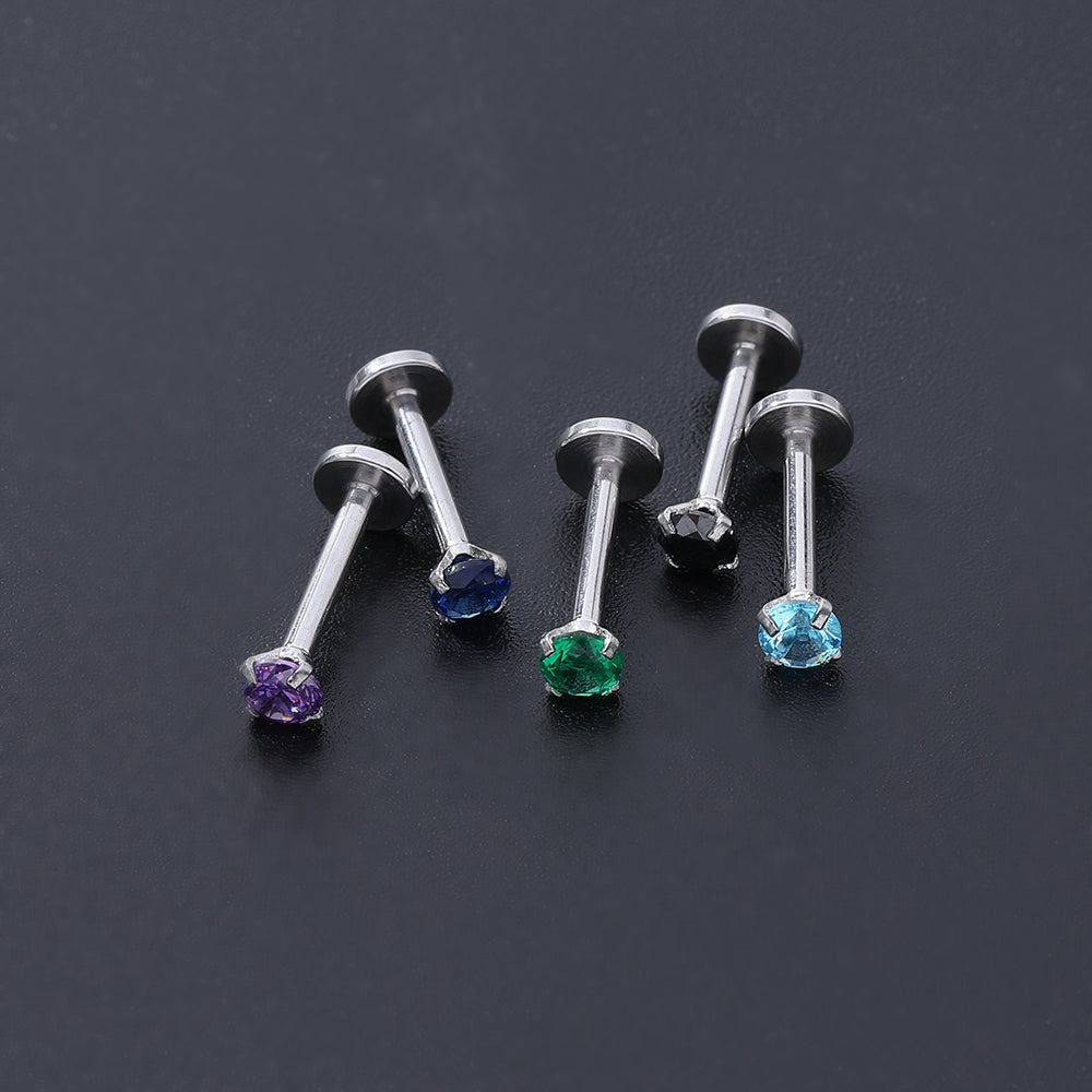 Clear Lip Rings Studs Plastic Cartilage Tragus Earrings - Temu