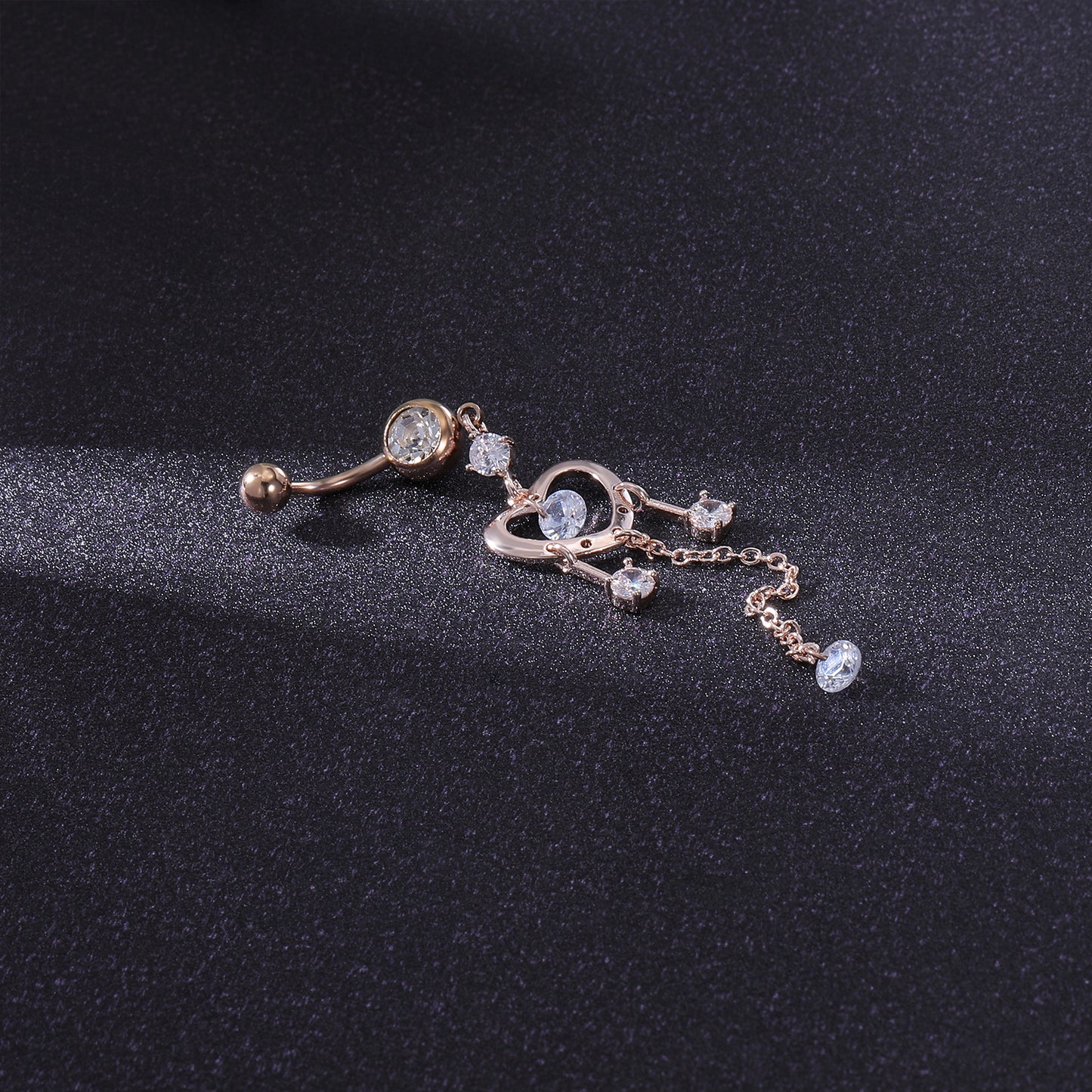 belly ring rose gold