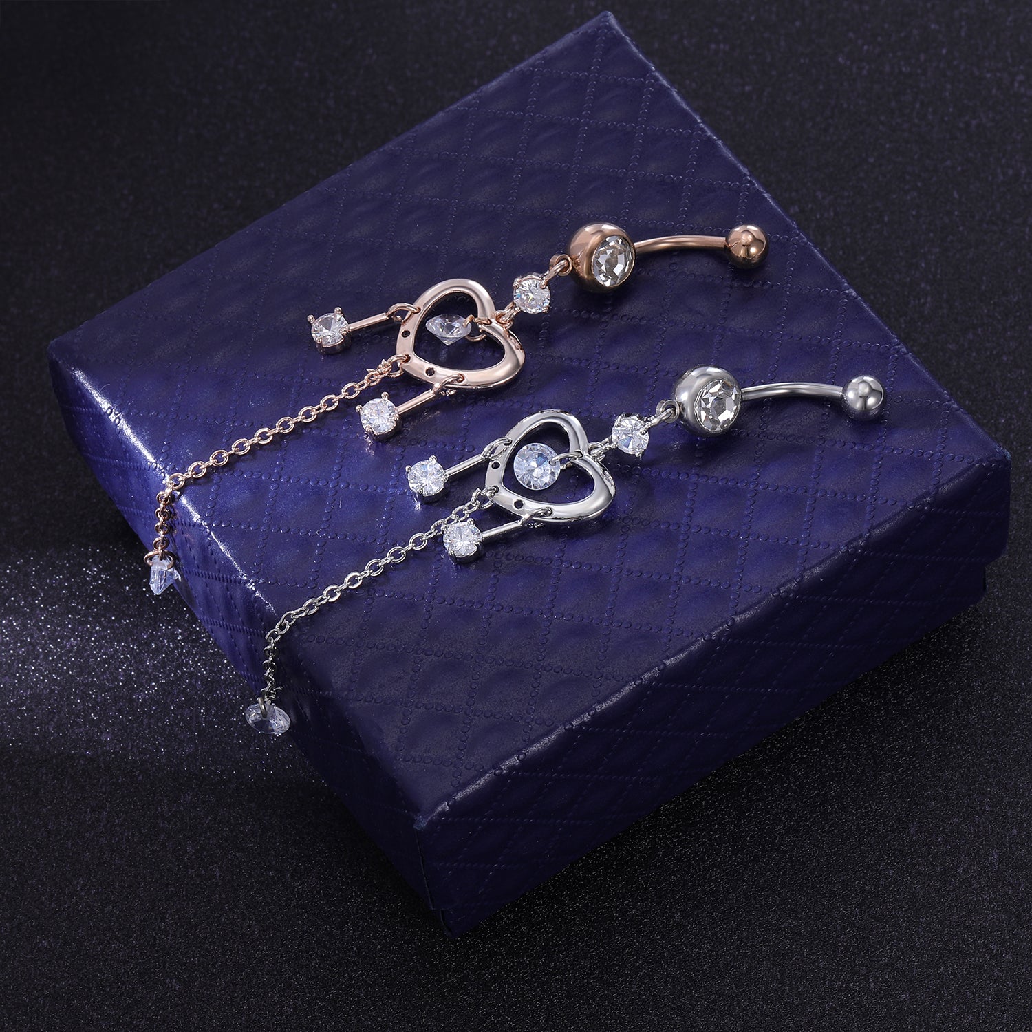 belly ring rose gold