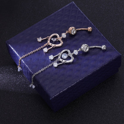 belly ring rose gold