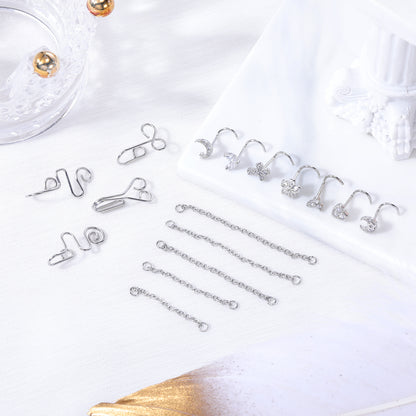 20g-claw-zircon-nose-rings-piercing-corkscrew-nose-studs