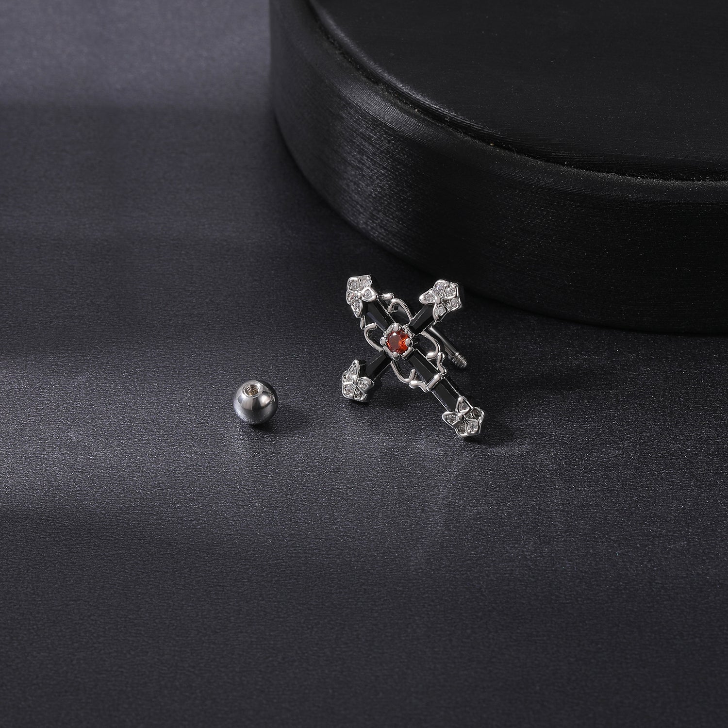 14g-cross-belly-button-rings-alloy-flower-patteren-belly-navel-piercing