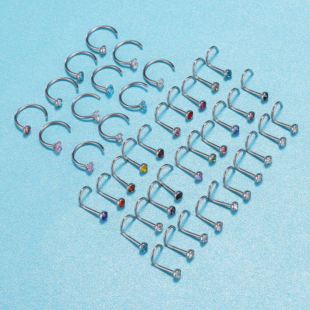 42-Pcs-Set-Star-Round-Crystal-Nose-Rings-Stainless-Steel-Nose-Screw-Piercing-Economic-Set