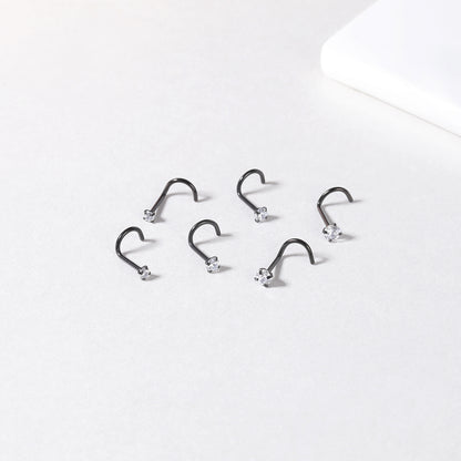 6pcs-set-black-nose-stud-rings-crystal-nose-corkscrew-piercing-economic-set