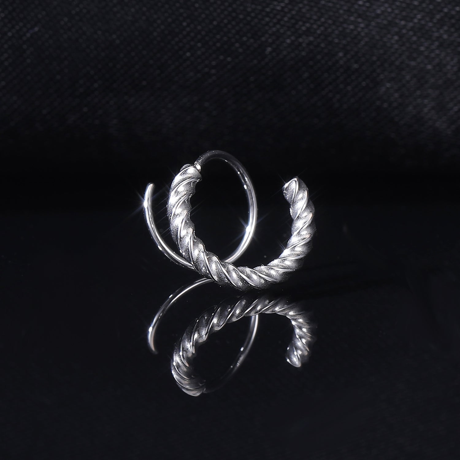 16g-double-ring-clicker-nose-ring-sprial-cartilage-helix-piercing