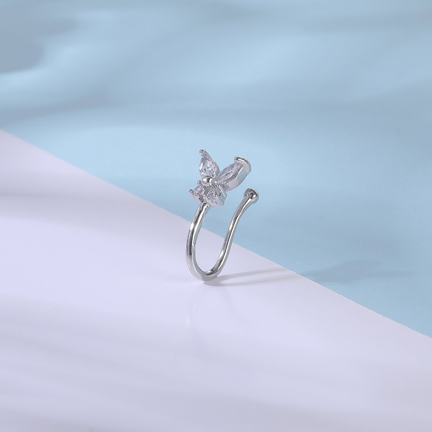 zs-white-zircon-butterfly-u-shaped-nose-clip-simple-stainless-steel-fake-nose-ring