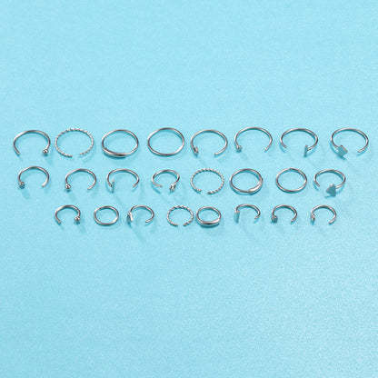 54-Pcs-Set-20g-Stainless-Steel-Nose-Rings-Crystal-Nose-Studs-L-Shaped-Economic-Set