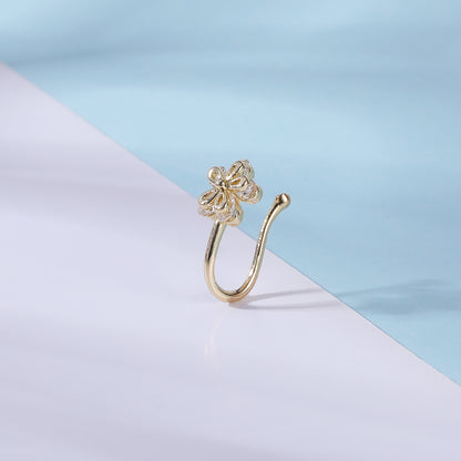 zs-white-zircon-flower-u-shaped-nose-clip-simple-stainless-steel-fake-nose-ring