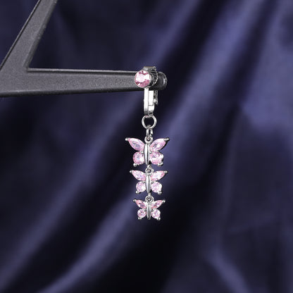 fake-butterfly-dangle-belly-navel-clip-pink-white-cubic-zircon-belly-button-ring