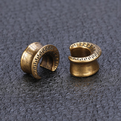 1-Pair-8-19mm-Golden-Semicircle-Ear-Plug-Tunnel-Vintage-Expander-Ear-Gauges-Piercings