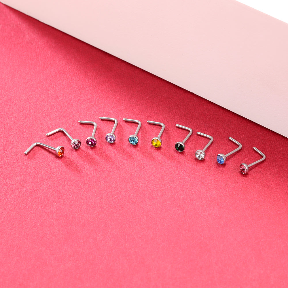 54-Pcs-Set-20g-Stainless-Steel-Nose-Rings-Crystal-Nose-Studs-L-Shaped-Economic-Set