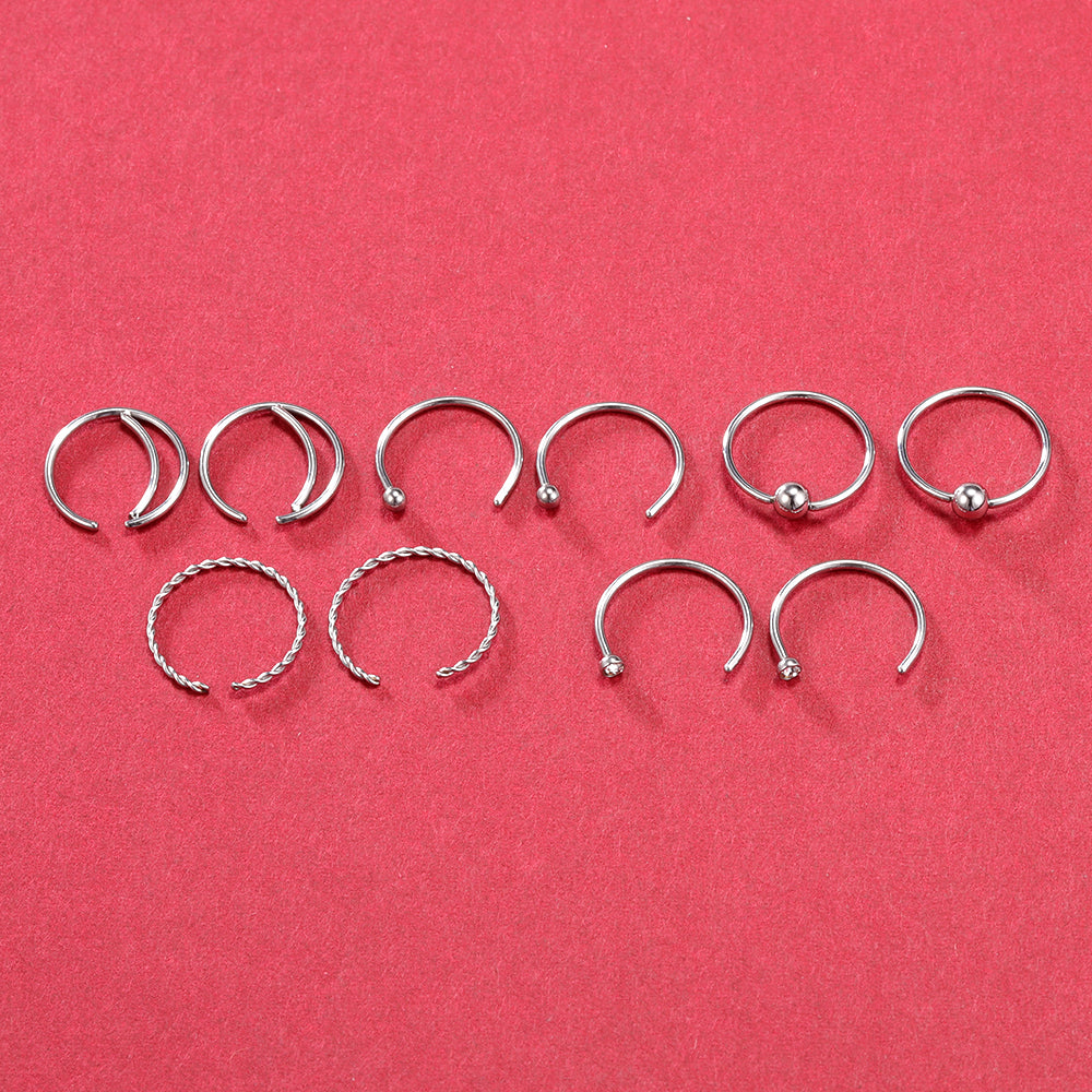 44-Pcs-Set-Stainless-Steel-Nose-Rings-Crystal-Nose-Bone-L-Shaped-Nose-Screws-Economic-Set