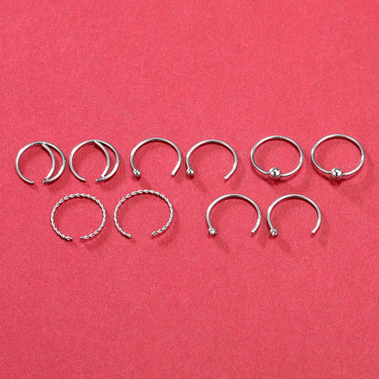 44-Pcs-Set-Stainless-Steel-Nose-Rings-Crystal-Nose-Bone-L-Shaped-Nose-Screws-Economic-Set