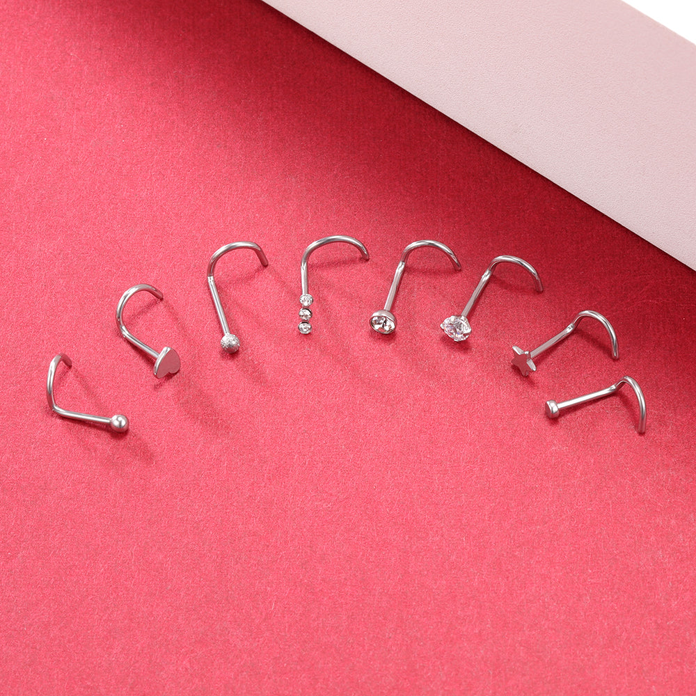 44-Pcs-Set-Silver-Nose-Rings-Piercing-Nose-Bone-L-Shaped-Nose-Screws-Stud-Economic-Set