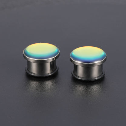 6-16mm-Stainless-Steel-Blue-Changing-Ear-Tunnels-Single-Flare-Expander-Ear-Plug