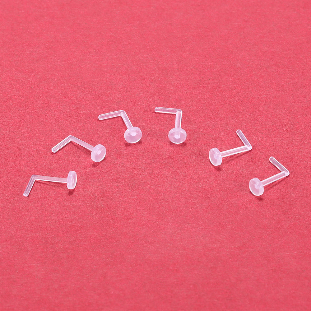 60-Pcs-Set-Clear-Bioflex-Nose-Rings-Piercing-L-Shaped-Nose-Studs-Economic-Set