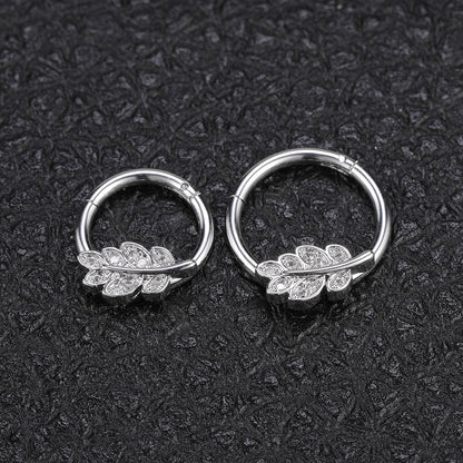 16g-leaf-cliker-septum-rings-crystal-stainless-steel-helix-cartilage-piercing