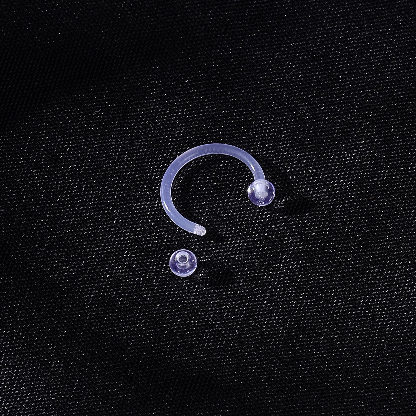 16G-Transparent-Bioflex-Nose-Septum-Ring-Horse-Shoe-Conch-Helix-Cartilage-Piercing