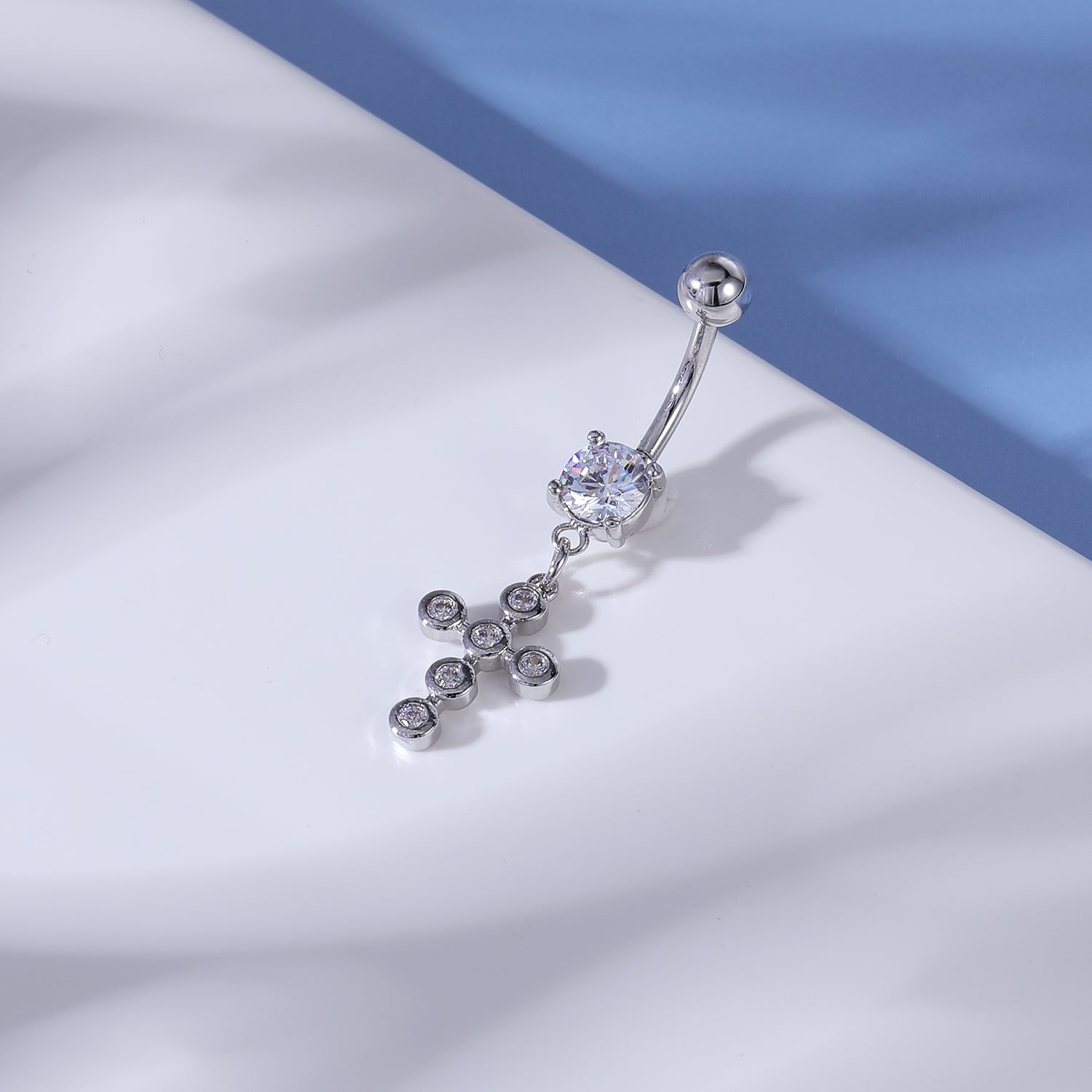 dangle-cross-belly-button-rings