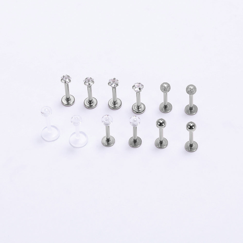 12pcs-set-16g-cubic-zirconia-lip-studs-piercing-cartilage-conch-piercing-economic-set