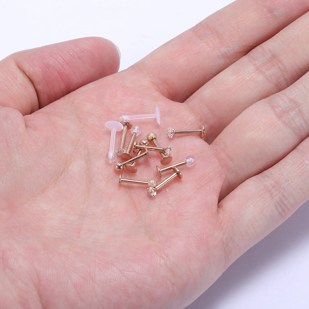 12pcs-set-16g-cubic-zirconia-lip-studs-piercing-rose-gold-tragus-conch-piercing-economic-set