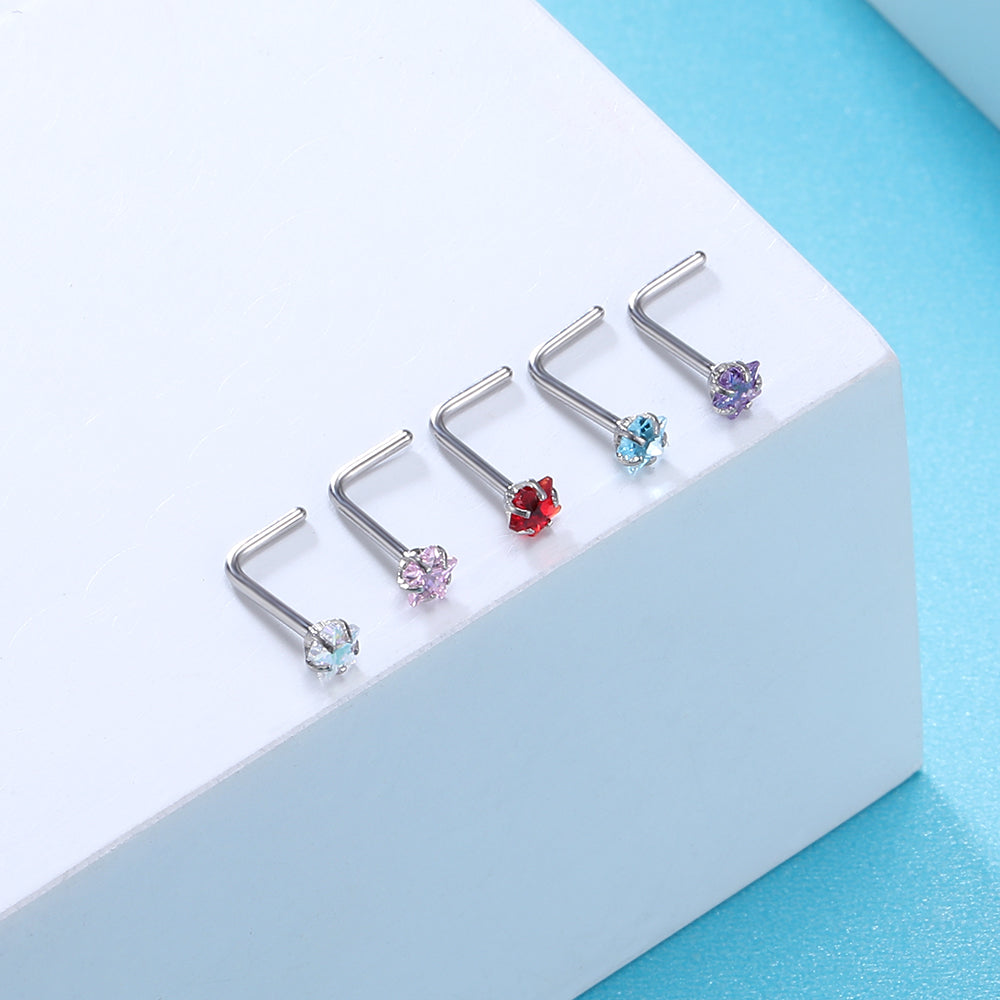 25-Pcs-Set-Mixed-Color-Nose-Rings-Stainless-Steel-Bioflex-Nose-Piercing-L-Shaped-Economic-Set