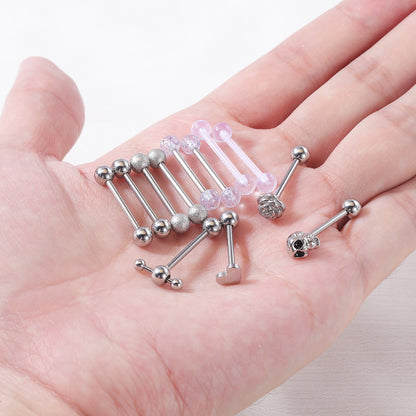 12pcs-set-14g-sliver-skull-flower-tongue-rings-heart-ball-tongue-piercing-barbell-economic-set