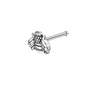 20G Little Bee Nose Studs Piercing Nose Bone Shape L Shape Crokscrew Nose Rings Stainless Steel Nostril Piercing