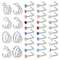 54-Pcs-Set-20g-Stainless-Steel-Nose-Rings-Crystal-Nose-Studs-L-Shaped-Economic-Set