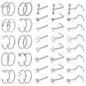 44-Pcs-Set-Silver-Nose-Rings-Piercing-Nose-Bone-L-Shaped-Nose-Screws-Stud-Economic-Set