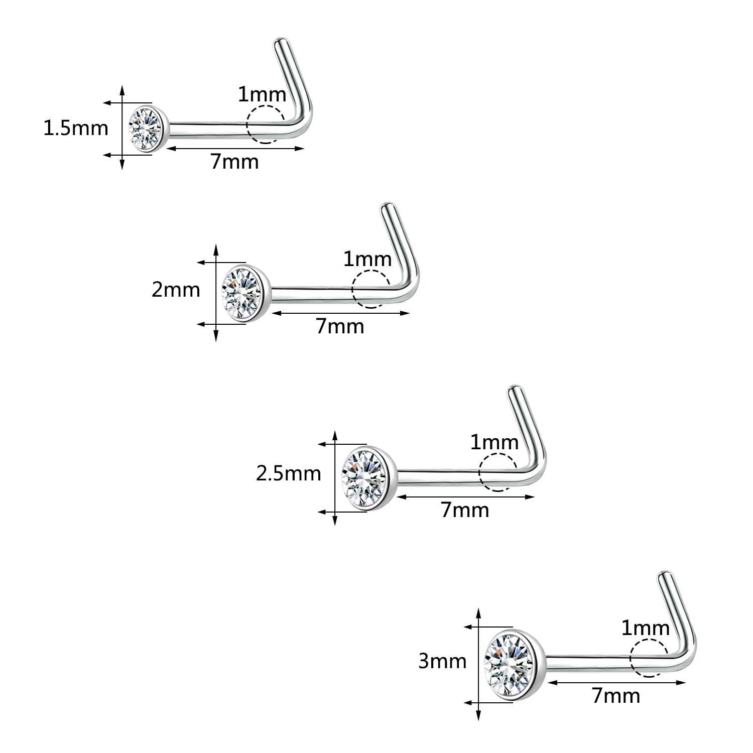 4pcs-set-white-round-crystal-nose-rings-l-shape-nose-piercing-economic-set