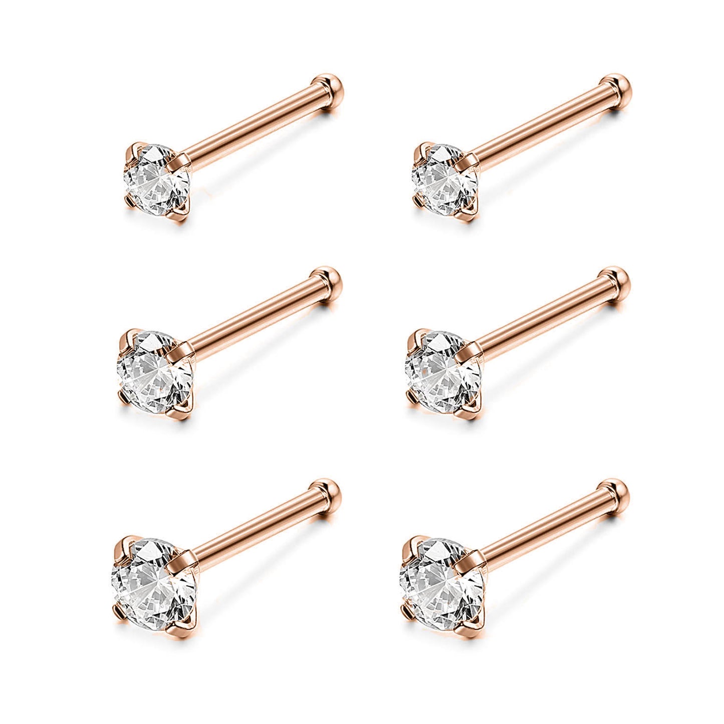 6pcs-set-rose-gold-nose-studs-crystal-nose-piercing-economic-set