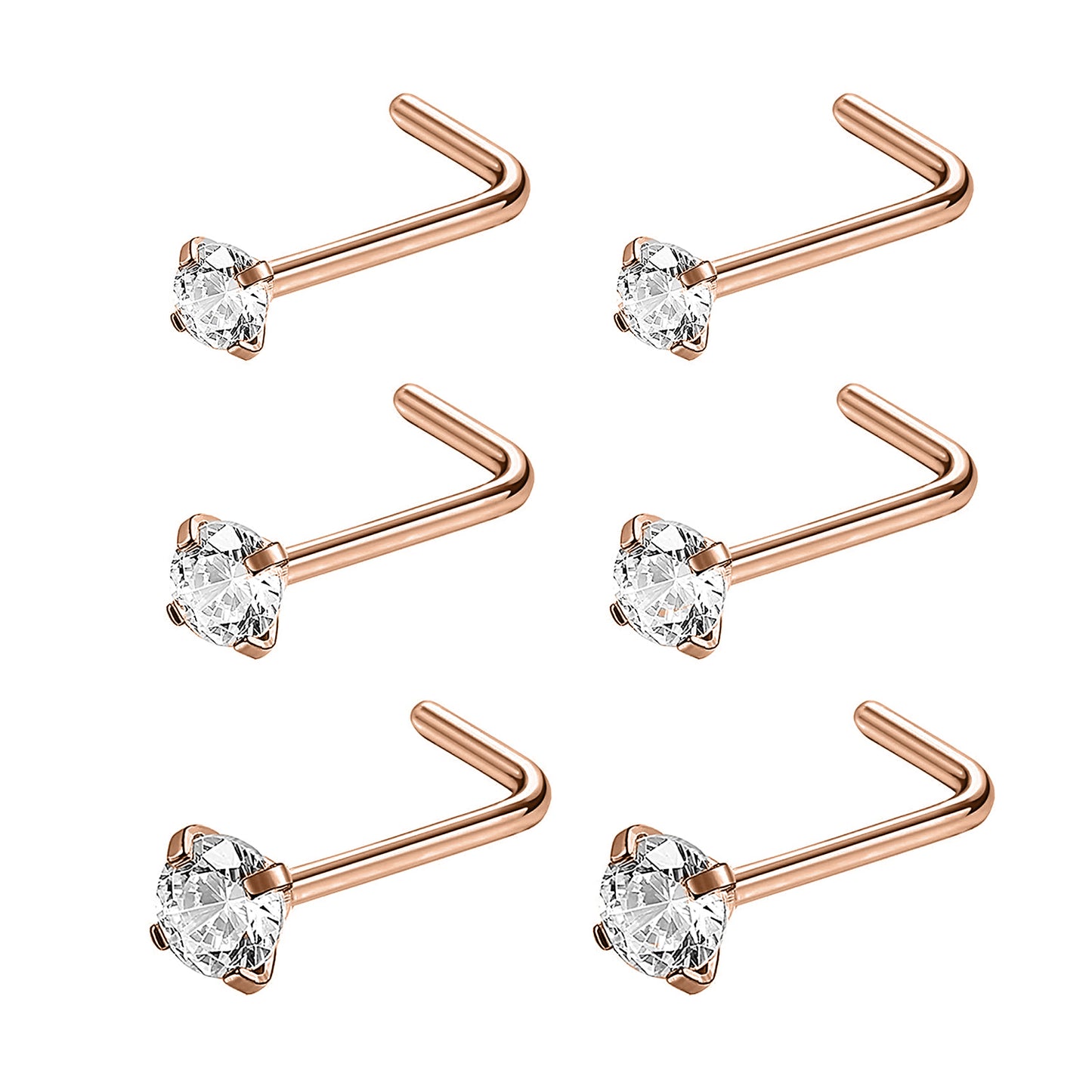 6pcs-set-rose-gold-nose-studs-crystal-nose-piercing-economic-set