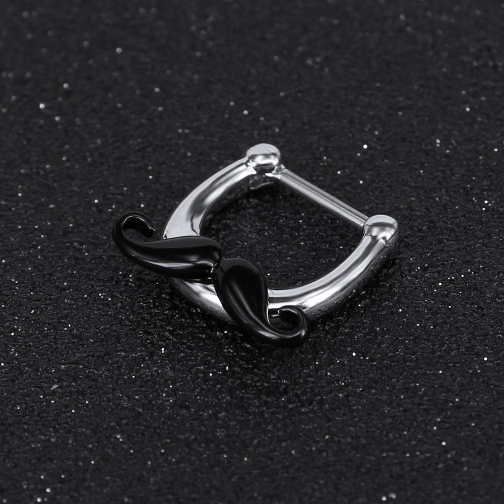 16G-Septum-Clicker-Black-Mustache-Helix-Tragus-Cartilage-Piercing