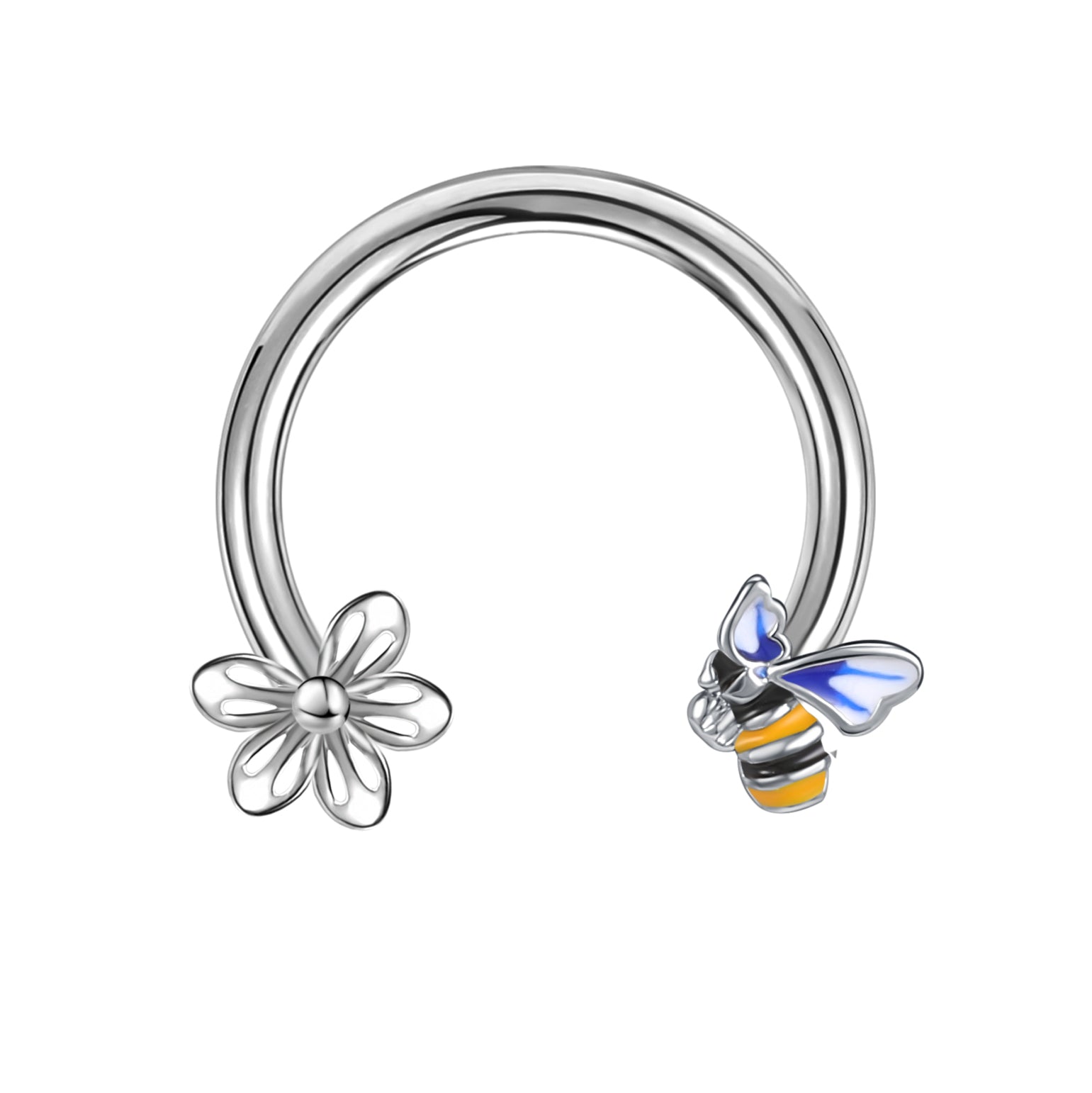 16g-flower-bee-nose-septum-ring-cartilage-helix-piercing