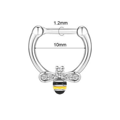 16g-bee-nose-septum-clicker-ring-gold-sliver-color-stainless-steel-helix-cartilage-piercing