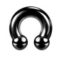 Large Size Nose Septum Rings Horseshoe Ring Piercing Stainless Steel Ear Piercing Plug Tunnel