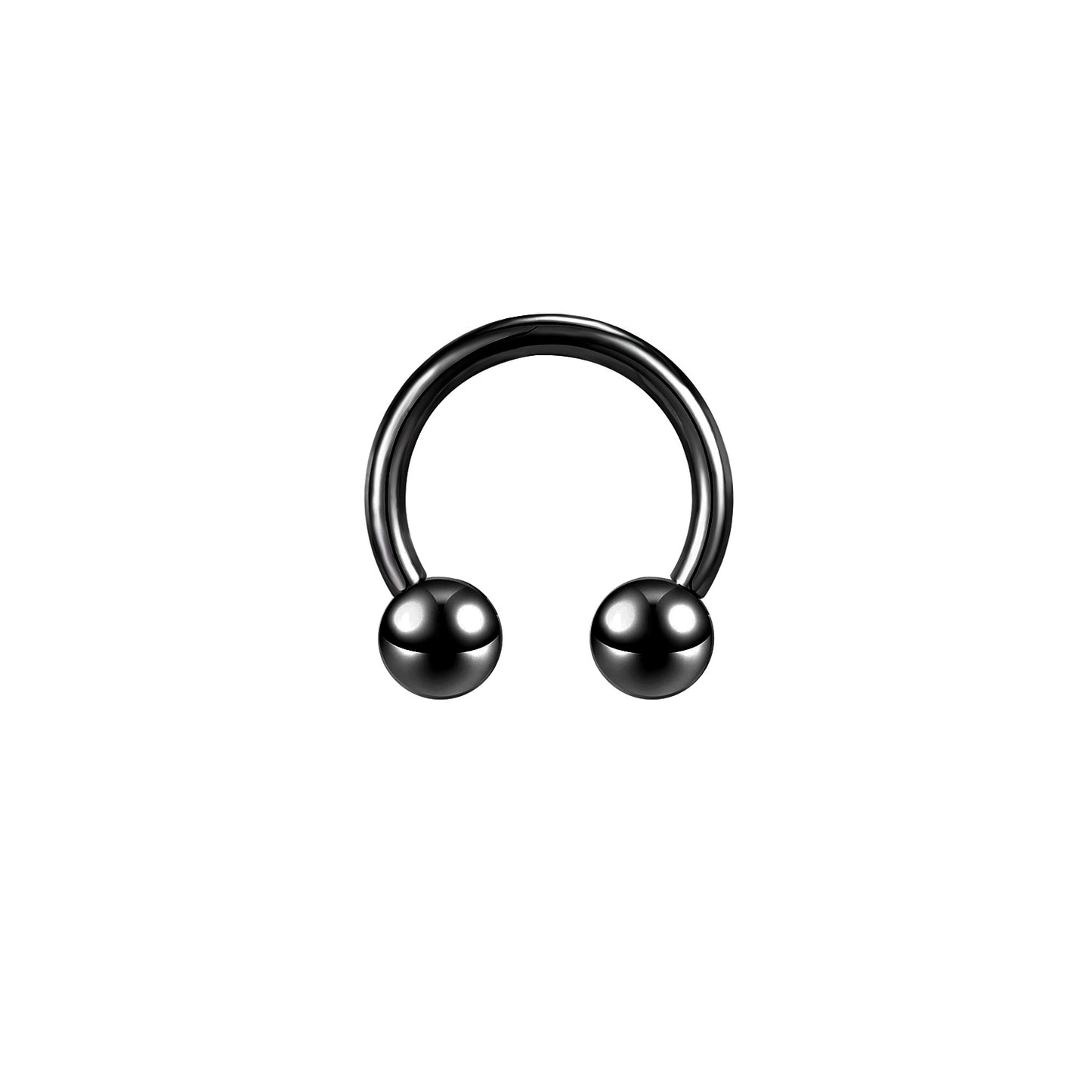 Large Size Nose Septum Rings Horseshoe Ring Piercing Stainless Steel Ear Piercing Plug Tunnel