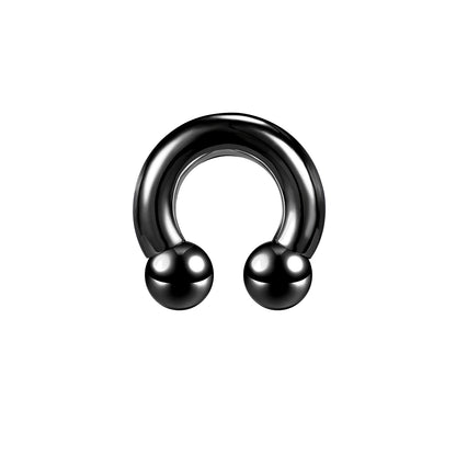 Large Size Nose Septum Rings Horseshoe Ring Piercing Stainless Steel Ear Piercing Plug Tunnel