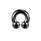 Large Size Nose Septum Rings Horseshoe Ring Piercing Stainless Steel Ear Piercing Plug Tunnel