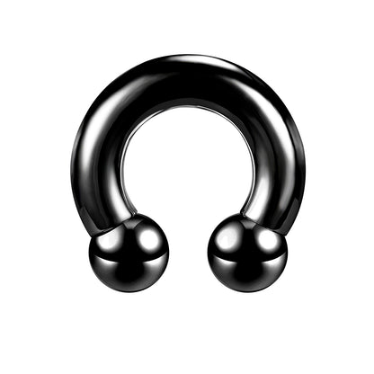 Large Size Nose Septum Rings Horseshoe Ring Piercing Stainless Steel Ear Piercing Plug Tunnel