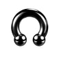 Large Size Nose Septum Rings Horseshoe Ring Piercing Stainless Steel Ear Piercing Plug Tunnel