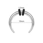 14G/16G Horn Nose Rings C Shape Nose Piercing Stainless Steel Septum Rings Piercing