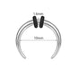 14G/16G Horn Nose Rings C Shape Nose Piercing Stainless Steel Septum Rings Piercing